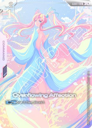 Overflowing Affection (U+) (GD01-118) - Newtype Rising Holofoil
