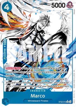 Marco (Parallel) (ST22-012) - Starter Deck 22: Ace & Newgate Foil