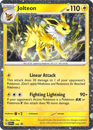 Jolteon - 169 (Cosmos Holo) 169 - SV Scarlet & Violet Promo Cards Holofoil