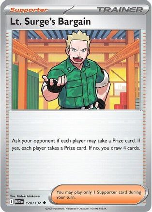 Lt. Surge's Bargain - 120/132 120 - ME01 Mega Evolution Reverse Holofoil