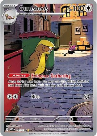 Gumshoos - 153/132 153 - ME01 Mega Evolution Holofoil