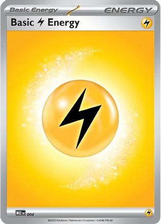 Basic Lightning Energy - 004 4 - MEE Mega Evolution Energies Reverse Holofoil