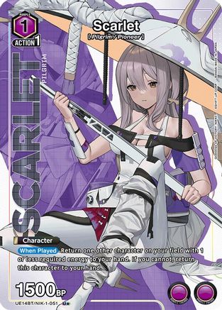 Scarlet (051) (U*) (UE14BT/NIK-1-051) - UE14BT GODDESS OF VICTORY NIKKE Foil