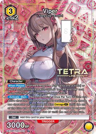 Viper (015) (R*) (UE14BT/NIK-1-015) - UE14BT GODDESS OF VICTORY NIKKE Foil
