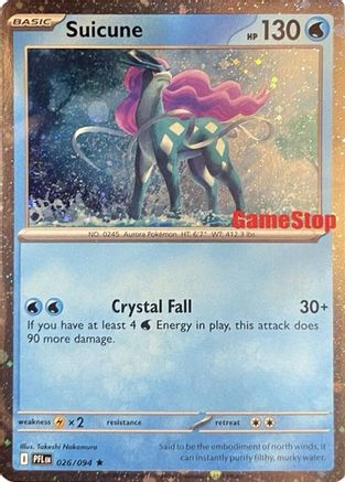 Suicune (Cosmos Holo) (Gamestop Exclusive) 26 - Miscellaneous Cards & Products Holofoil