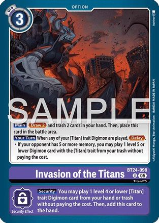 Invasion of the Titans (BT24-098) - Time Stranger