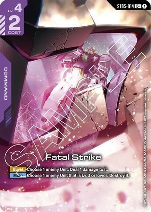 Fatal Strike (C+) (ST05-014) - Starter Deck 07 Celestial Drive Holofoil