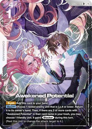 Awakened Potential (R+) (GD03-118) - Steel Requiem Holofoil