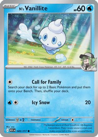 N's Vanillite 49 - ME Ascended Heroes