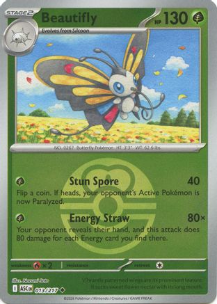 Beautifly - 013/217 (Love Ball) 13 - ME Ascended Heroes Reverse Holofoil