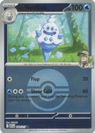 N's Vanillish (Poke Ball) 50 - ME Ascended Heroes Reverse Holofoil