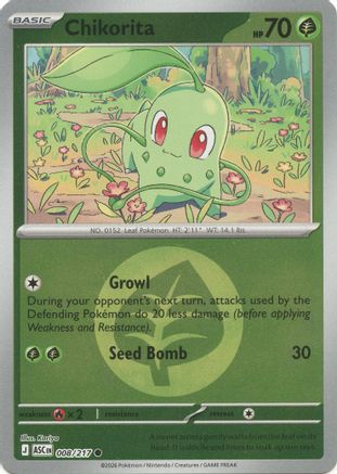 Chikorita (Energy Symbol Pattern) 8 - ME Ascended Heroes Reverse Holofoil