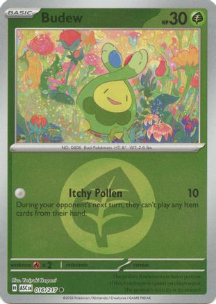 Budew - 016/217 (Energy Symbol Pattern) 16 - ME Ascended Heroes Reverse Holofoil