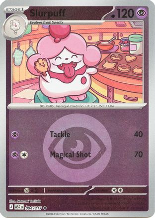Slurpuff - 094/217 (Energy Symbol Pattern) 94 - ME Ascended Heroes Reverse Holofoil