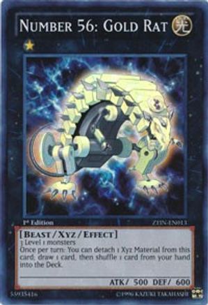 Number 56: Gold Rat (ZTIN-EN013) - 2013 Zexal Collection Tin 1st Edition