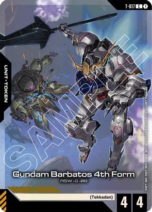 Gundam Barbatos 4th Form (T-017) (Premium Card Collection Gundam Assemble) (T-017) - Gundam Promotional Cards Holofoil