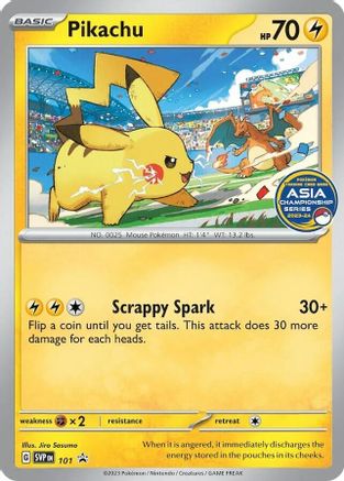 Pikachu (Asia Championship Series 23-24) 101 - SV Scarlet & Violet Promo Cards