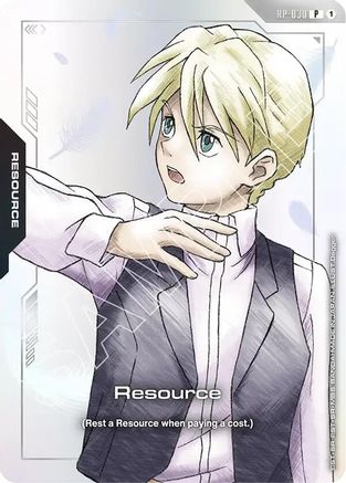 Resource (RP-030) (Premium Accessory Set - Mobile Suit Gundam Wing) (RP-030) - Promotional Resource Tokens Holofoil