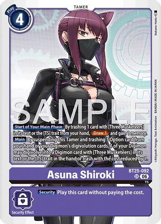 Asuna Shiroki (BT25-092) - Dual Revolution Foil