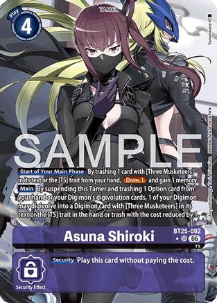 Asuna Shiroki (Alternate Art) (BT25-092) - Dual Revolution Foil