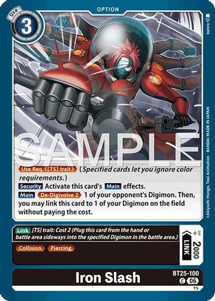 Iron Slash (BT25-100) - Dual Revolution