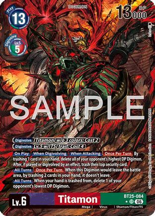 Titamon (Alternate Art) (BT25-084) - Dual Revolution Foil