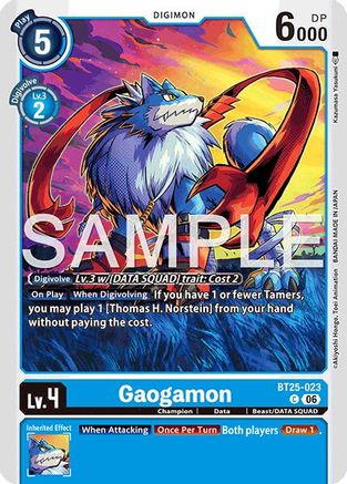 Gaogamon (BT25-023) - Dual Revolution