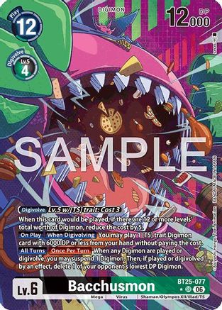Bacchusmon (Alternate Art) (BT25-077) - Dual Revolution Foil