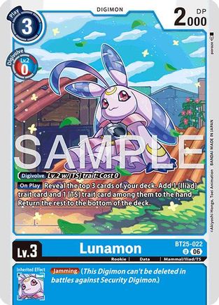 Lunamon (BT25-022) - Dual Revolution