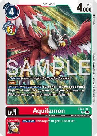 Aquilamon (BT25-011) - Dual Revolution