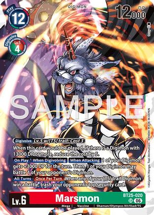 Marsmon (BT25-020) - Dual Revolution Foil