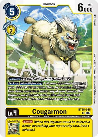 Cougarmon (BT25-035) - Dual Revolution