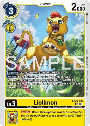 Liollmon (BT25-032) - Dual Revolution