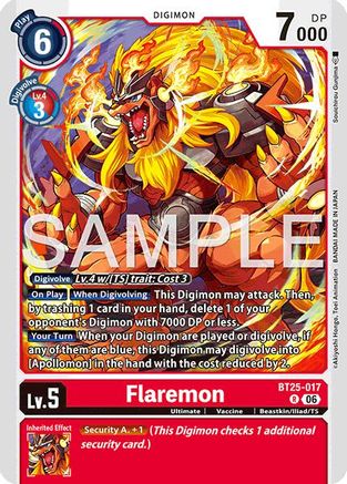 Flaremon (BT25-017) - Dual Revolution Foil