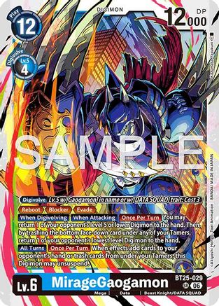 MirageGaogamon (BT25-029) - Dual Revolution Foil