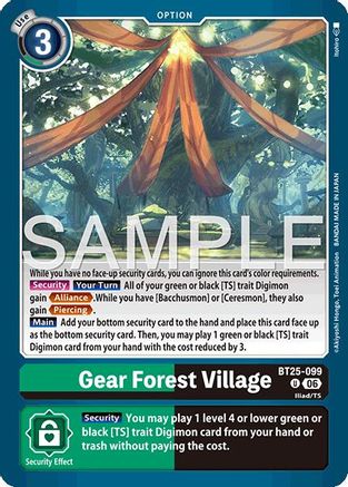 Gear Forest Village (BT25-099) - Dual Revolution