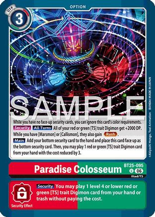 Paradise Colosseum (BT25-095) - Dual Revolution