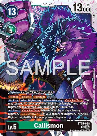 Callismon (BT25-058) - Dual Revolution Foil