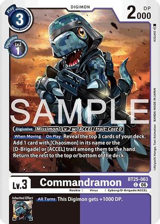Commandramon (BT25-063) - Dual Revolution