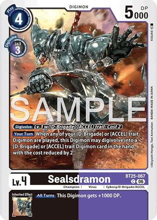 Sealsdramon (BT25-067) - Dual Revolution