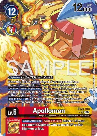 Apollomon (Alternate Art) (BT25-018) - Dual Revolution Foil