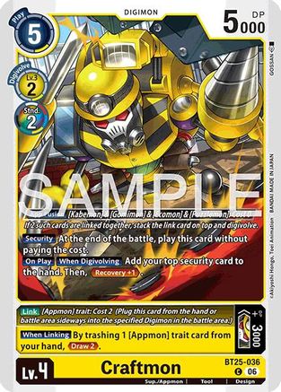 Craftmon (BT25-036) - Dual Revolution