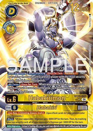 Habakirimon // Habakiri (Alternate Art) (BT25-043) - Dual Revolution Foil