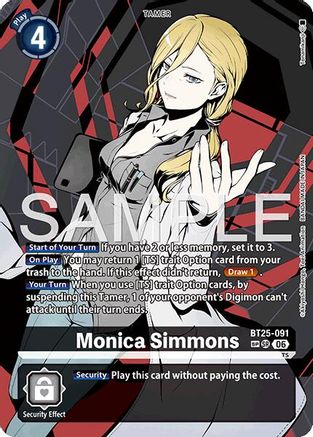 Monica Simmons (SP) (BT25-091) - Dual Revolution Foil