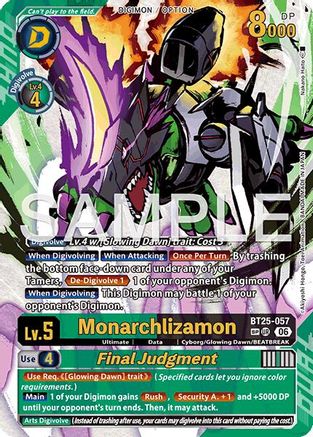 Monarchlizamon // Final Judgement (SP) (BT25-057) - Dual Revolution Foil