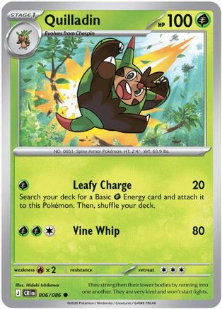 Quilladin 6 - ME04 Chaos Rising Reverse Holofoil