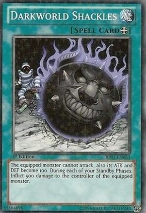 Darkworld Shackles (Starfoil) (BP01-EN083) - Battle Pack: Epic Dawn 1st Edition