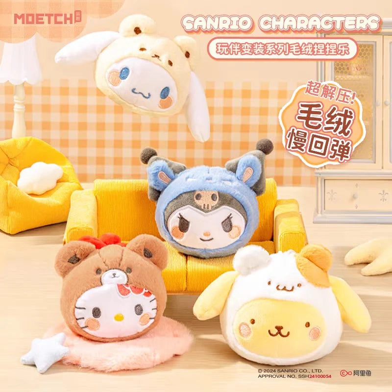 Sanrio Characters Cross Dressing Series Plush Keychains Blind Box (1 Random Box)