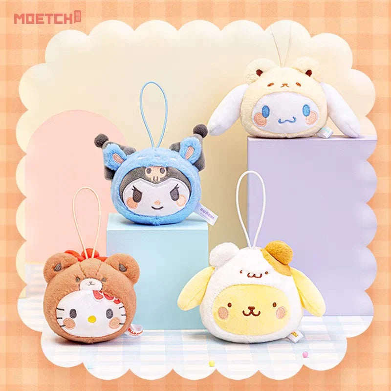 Sanrio Characters Cross Dressing Series Plush Keychains Blind Box (1 Random Box)