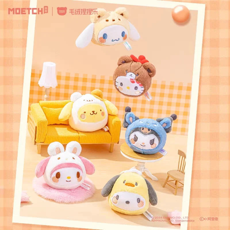 Sanrio Characters Cross Dressing Series Plush Keychains Blind Box (1 Random Box)